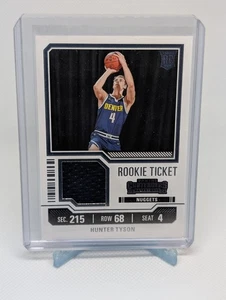 2023-24 Contenders Hunter Tyson Rookie Ticket Patch Basketball #RTS-TYS - Picture 1 of 2