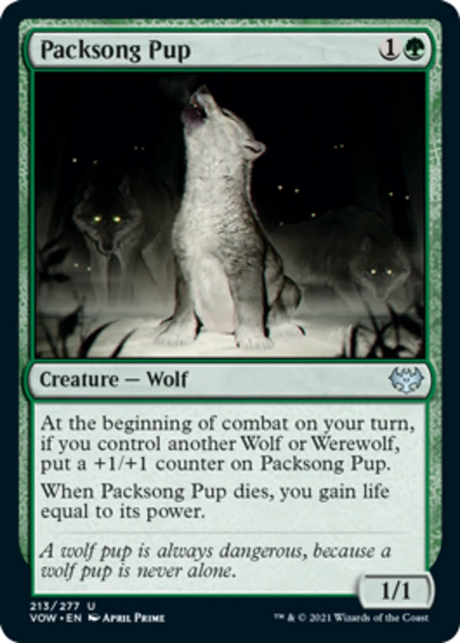 x1 Packsong Pup - Innistrad: Crimson Vow - NM - MTG - Image 1 of 1