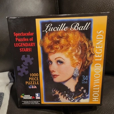 2002 US Postal Service Legends Lucille Ball 1000 PC Puzzle WHITE MOUNTAIN NEW - Image 1 of 4