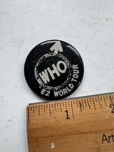THE WHO 82 World Tour PIN VINTAGE 80'S ULTRA RARE - Picture 1 of 6