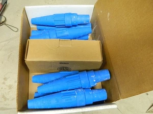 Crouse Hinds Cam Lok Stecker A200075-66 BLAU Buchse 4/0 400 AMP 600V 9 Stück NEU - Bild 1 von 5