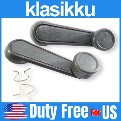 TOYOTA STARLET KP61 TERCEL AL10 AL12 MANIVELA VENTANA BOBINADORA MANGO GRIS 2 piezas par Foto 1 de 4