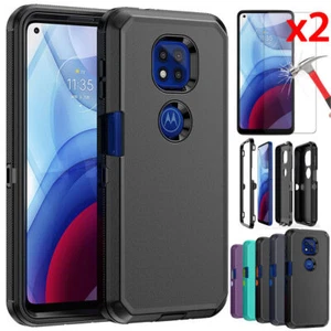 For Motorola Moto G Power 2021/2022 Case,Shockproof Cover+Glass Screen Protector - Picture 1 of 30