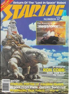 Starlog Magazine #57 Apr.1982 Star Wars Poster Ron Cobb Megaforce Munro Chesley - Imagen 1 de 1