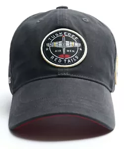 Tuskegee Airmen "Red Tails" P-51 Mustang Baseball Cap, Black Aviators HAT-0122 - Picture 1 of 9