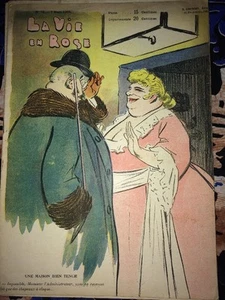PROSTITUTION -ÉROTISME. REVUE CARICATURES 1903. Rosières. - Bild 1 von 5