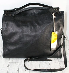 C&C California Echtleder Umhängetasche Tasche Umhängetasche schwarz ~ NEU mit Etikett - Bild 1 von 15