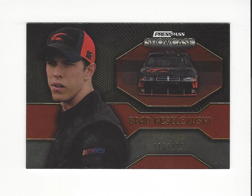 2010 Press Pass Showcase Gold #50 Brad Keselowski /125  - Image 1 of 1