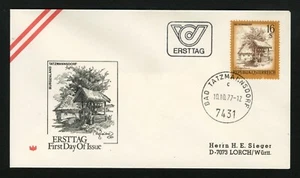 Austria FDC sc 974 Ersttag / Bad Tatzmannsdorf 1977 First Day Cover - Picture 1 of 2
