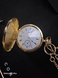 Geneve pocket watch gold , Svizz made , prime condition. Not used. - Picture 1 of 5
