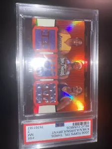 2006 Triple Threads Kobe Iverson Malone Relic 06/36 Triple Relic Mamba!! - Picture 1 of 10