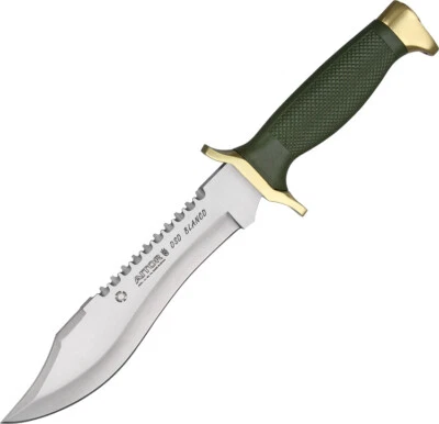 Aitor Oso Blanco Fixed Blade Knife Green Stainless Clip Pt w/ Belt Sheath 16009 - Image 1 of 2