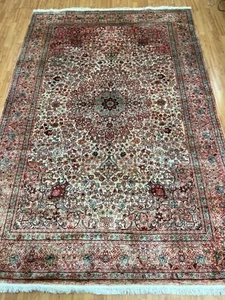 6' x 9' Chinese Perso Design Oriental Rug - 100% Silk - Hand Made - Full Pile - Picture 1 of 12