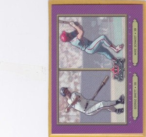 2002 FLEER FALL CLASSIC BASEBALL GEORGE BRETT MIKE SCHMIDT #93 NMMT *A15244