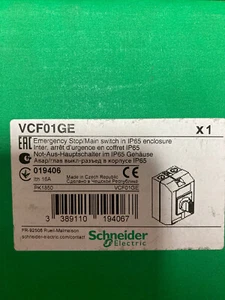 Schneider VCF01GE INTERRUTTORE CHIUSO E STOP/SEZIONATORE PRINCIPALE 16A 3 POLI IP65 690VAC - Foto 1 di 4