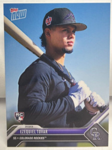 Ezequiel Tovar 2023 Topps Now Road To Opening Day RC #OD-268 - ROCKIES - SP /218