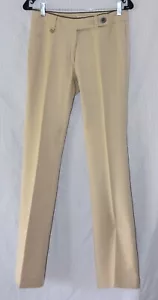 MICHAEL Michael Kors Designer Khaki Slim Fit Slacks Pants Size 2 - Picture 1 of 5