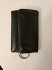 Mens Wilson Leather Trifold Key Hold With Zip Pocket-free Shipping 