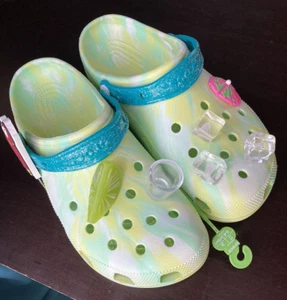 Neu mit Etikett Margaritaville limitierte Auflage Crocs Unisex klassischer Clog limettenfarbene Schale für Herren 11 - Bild 1 von 3