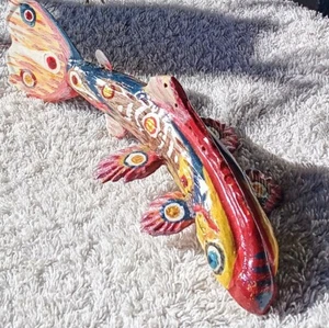 8.5"  James Mead Hand Carved & Painted Deer Antler Ice Fishing Decoy. - Picture 1 of 8