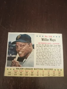 1963 Jello #106 Willie Mays (GOOD) - Picture 1 of 2