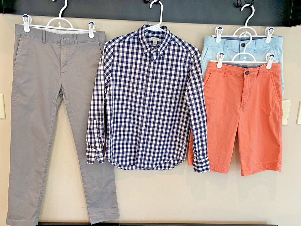 Crew Cuts & OshKosh, niños talla 12, lote mixto chinos, pantalones cortos y top, ¡en muy buen estado! Foto 1 de 4