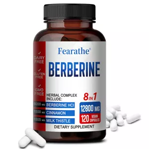 Berberina con Canela de Ceilán 6000mg 120 Cápsulas Salud Cardíaca e Inmune - Imagen 1 de 11