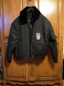 Abrigo Chaqueta Impermeable Tact Squad Resistente Azul Marino Talla 4XL Forrado en Lanza - Imagen 1 de 5