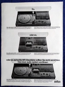 Braun Audio System P 4000, C 4000, PC 4000, originale Werbung aus 1978 - Picture 1 of 1