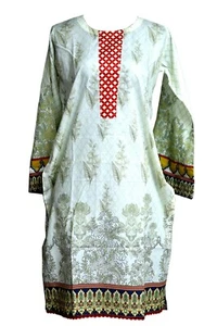 Damen Baumwolle Kurti Kurta in UK Digitaldruck indische pakistanische Kameez Kleid Tunika - Bild 1 von 5