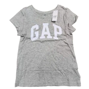 GAP - Girls Kids Gray Sparkly Logo T-Shirt (Sizes S, M & L) - Picture 1 of 5