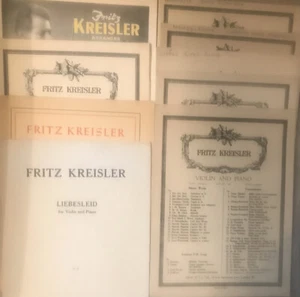 9 FRITZ KREISLER ARRANGEMENTS /ENCORES FOR VIOLIN - MOZART, DVORAK, BACH ETC. - Picture 1 of 1