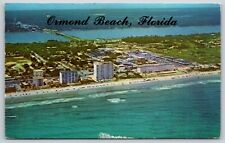 Vintage 1980 Postcrd Aerial View Ormond Beach Fla FL Volusia County Florida G6