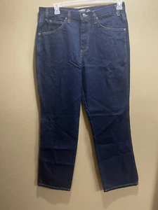 Mission Ridge 34x30 Straight Rugged Denim Workwear Mens Dark Blue Jeans - Picture 1 of 7