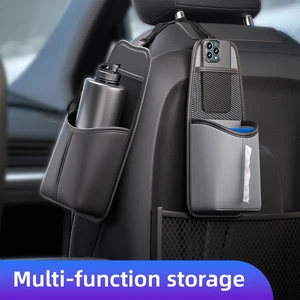 Car Seat Side Storage Bag Hanging Car Seat Organizer Tissue Holder Mesh Storage - Picture 1 of 10
