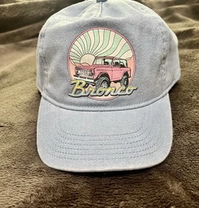 Blue Bronco Baseball Hat For Girl Tween/Teens One Size Fits Most - Picture 1 of 5