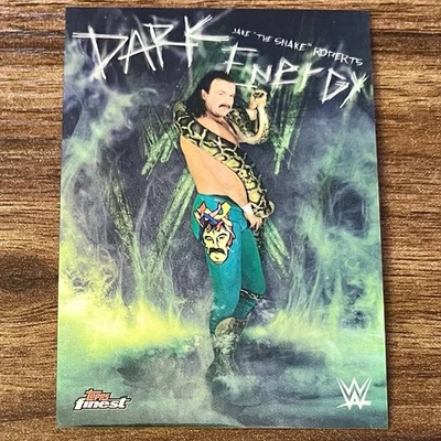 2025 Topps Finest WWE Jake “The Snake”Roberts Dark Energy CASE HIT SSP #DE-JSR - Image 1 of 2