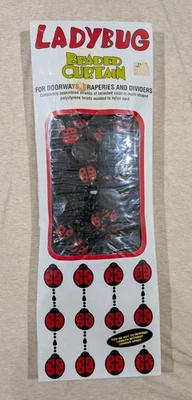 Matscot Ladybug Cortina Cuentas Puerta Colgante Psicodélico Vintage Retro Foto 1 de 4