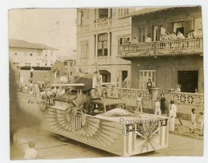 Vintage Photograph 1920s Panama Canal Zone Colón France Field Parade Sharp Photo - Picture 1 of 2