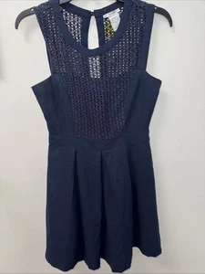 ESLEY Sleeveless Dress Navy Blue Size - Picture 1 of 9