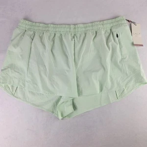 Calia XXL Mid Rise Infinity Laufen Fitness Slip Reißverschlusstasche schnelltrocknend grün 3" Neu mit Etikett - Bild 1 von 5