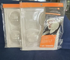 Celebrate It Molde de 3 Partes Bombas de Cacao Caliente, Moldes de Chocolate Calabazas 2 paquetes de 4 - Imagen 1 de 6