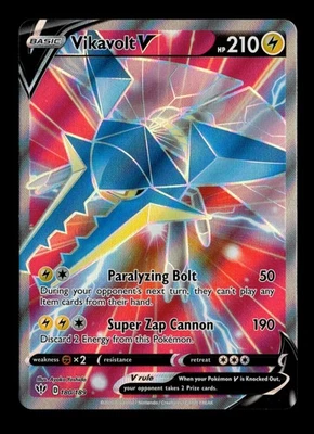 Vikavolt V (Full Art) Ultra Rare SWSH03: Darkness Ablaze 180/189 - NM - Image 1 of 2