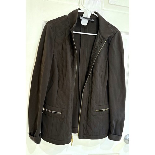 VETEMENTS Giacca trapuntata Carlisle full zip tasche marrone carriera casual taglia 10