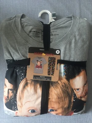 Pijama de Navidad solo en casa conjunto para dormir para hombre talla mediana NUEVO en paquete Kevin Foto 1 de 4