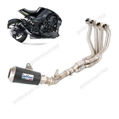 Silenciador de tubo de escape negro para Kawasaki Ninja 1000 Z1000 2010-2025 Foto 1 de 4