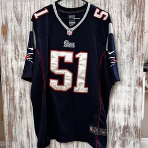 Nike NFL Patriots Mayo #51 XL Navy Blue Jersey - Picture 1 of 13
