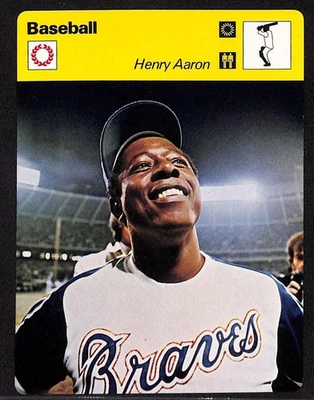 1977 Sportscaster #316 Hank Aaron HOF Henry Series 3 quase perfeito D91717 - Imagem 1 de 2