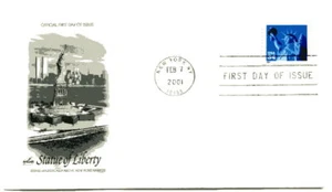 3485 34c Estatua de la Libertad S/A Bklt sgl, Artcraft FDC - Imagen 1 de 1