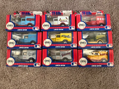 Lot Of 9 1991 Matchbox MLB Team Collectible Diecast Limited Edition - Image 1 of 4